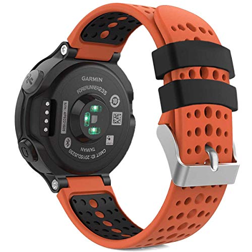 Image of Band Compatible with Garmin Forerunner 235, Soft Silicone Replacement Watch Band Strap Wristband for 220 /230 /235 /620 /630 /735XT /235 Lite Smart Watch for Women Men