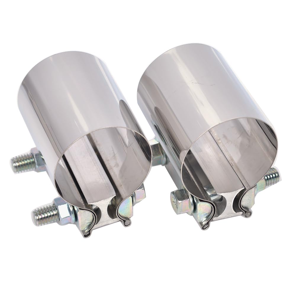 Elifeceneter 2 Inch Lap Joint Exhaust Band Clamps