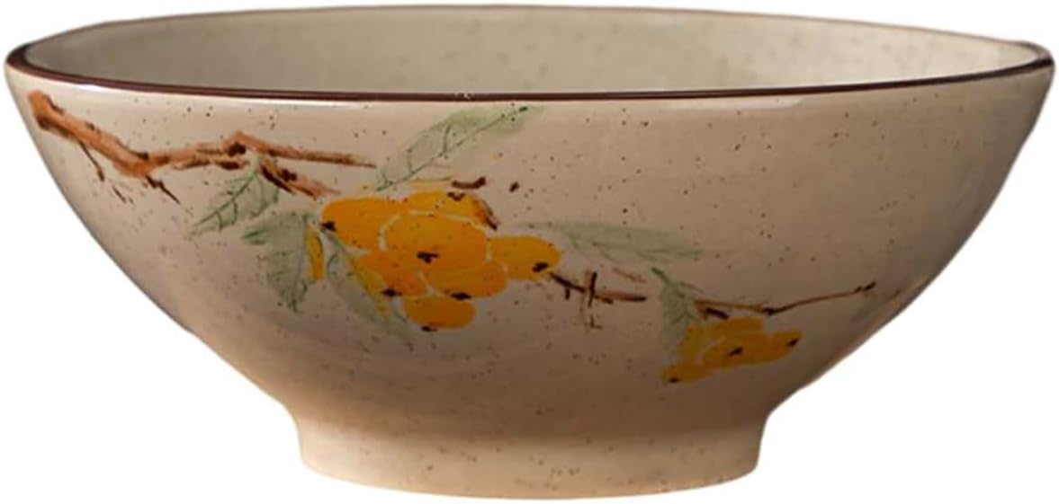 Ink and wash Chinese ceramic tableware underglaze home retro hat bowl-Guatian Summer Fun