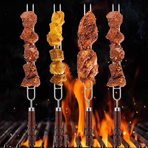 Annadue Conjunto de utensílios de grelha de aço inoxidável, conjunto de utensílios de churrasqueira,