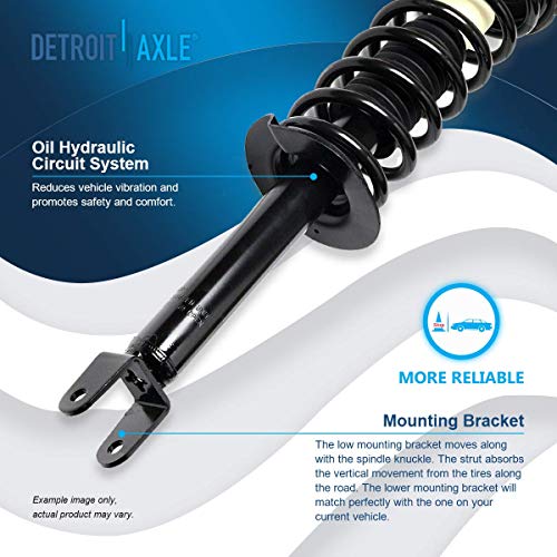 Image of Detroit Axle - Rear Struts for 2008-2012 Honda Accord Complete 2 with Coil Spring 2009-11 Replacement Suspension Quick Install Ready Shocks Assembly