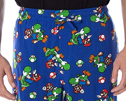 Nintendo Men's Mario and Yoshi Power Up Soft Touch Cotton Pajama Pants3