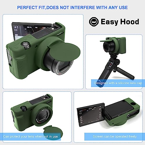 Funda Protectora Easy Hood Para Cámara Sony ZV-1 Verde miniatura 5
