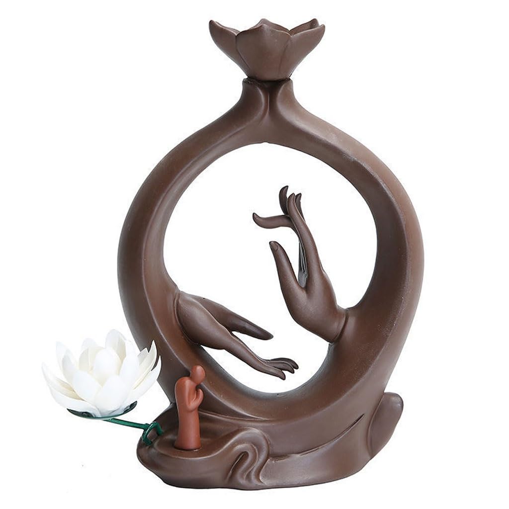 Brûleur d'encens à reflux TUSUOD le cadeau idéal pour amateurs de décoration zen et méditation