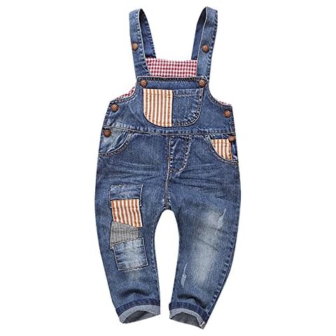 KIDSCOOL SPACE Denim Overalls for Toddlers Cover