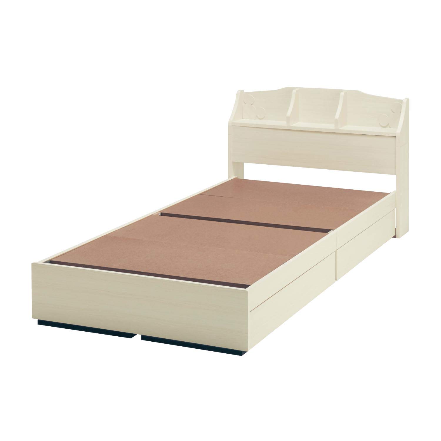 Amazon｜[ベルメゾン] ディズニー ベッド 飾り棚付き 収納つき