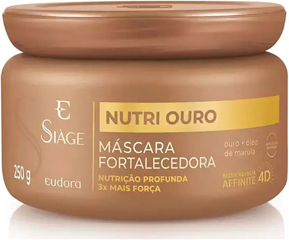 SIAGE MASCARA CAPILAR NUTRI OURO 250g RPCK, Eudora Siàge