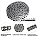 AZSSMUK #35 Roller Chain - 3 Feet Carbon Steel Material with 2 Connecting Link Industrial Chain - 96 Links