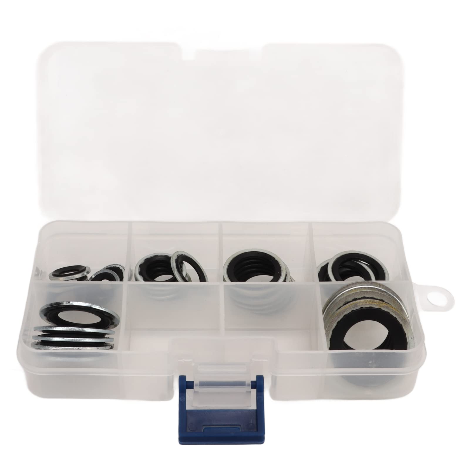 Confezione da 30 Anelli di Tenuta per Climatizzatore, Set di Anelli di Tenuta, Kit di Guarnizioni per Compressore AC con Scatola Trasparente, Leggero Portatile Universale per Auto
