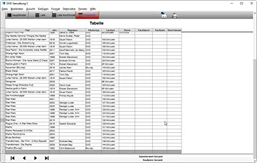 GS DVD-Verwaltung 3 - Software zur Verwaltung Ihrer DVD-Sammlung - Datenbank Programm zur DVD-Verwaltung - Image 7