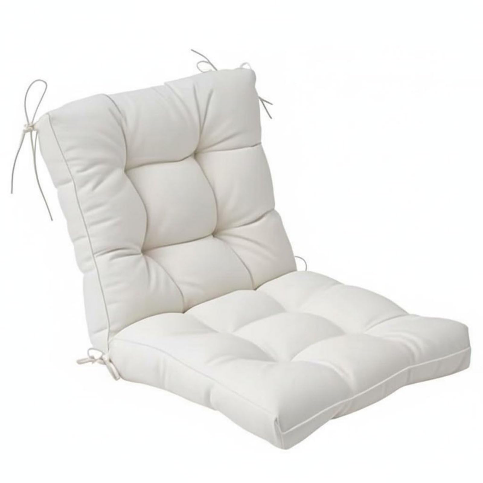 Coussin imperméable blanc pour fauteuil de terrasse industriel et séjour
