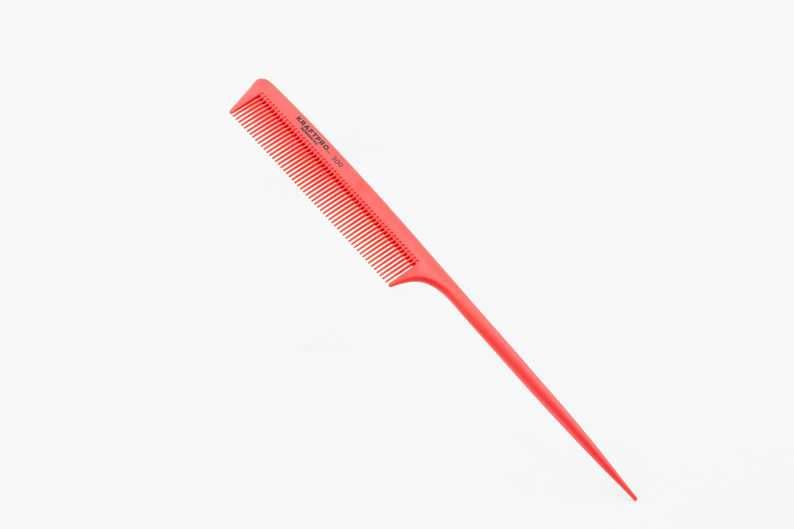 KraftPro Tail Comb Hair Comb Styling Carbon Comb No 300 Heat resistant Use with Hair Dryer/straightener-image-1