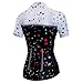 Women Cycling Jersey Short Sleeve Breathable with Pockets Flower