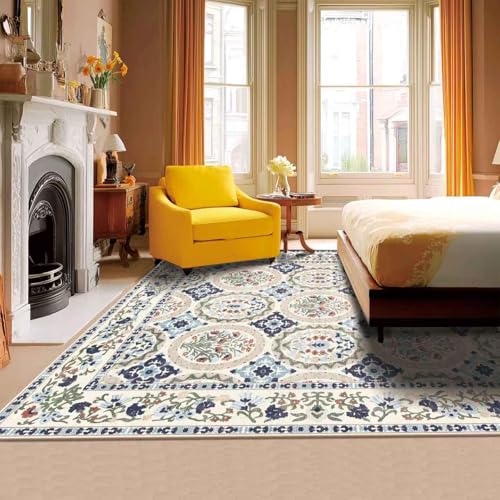 Tapete Beige 8x10 para Sala Lavable miniatura 3