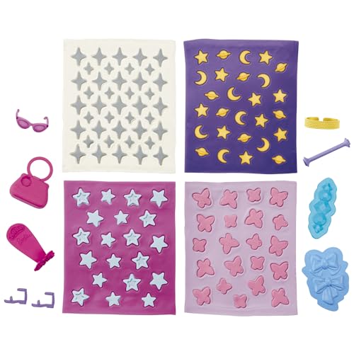 Play-Doh Barbie Joyaux et gemmes, recharges pour Coffret de pâte à Modeler