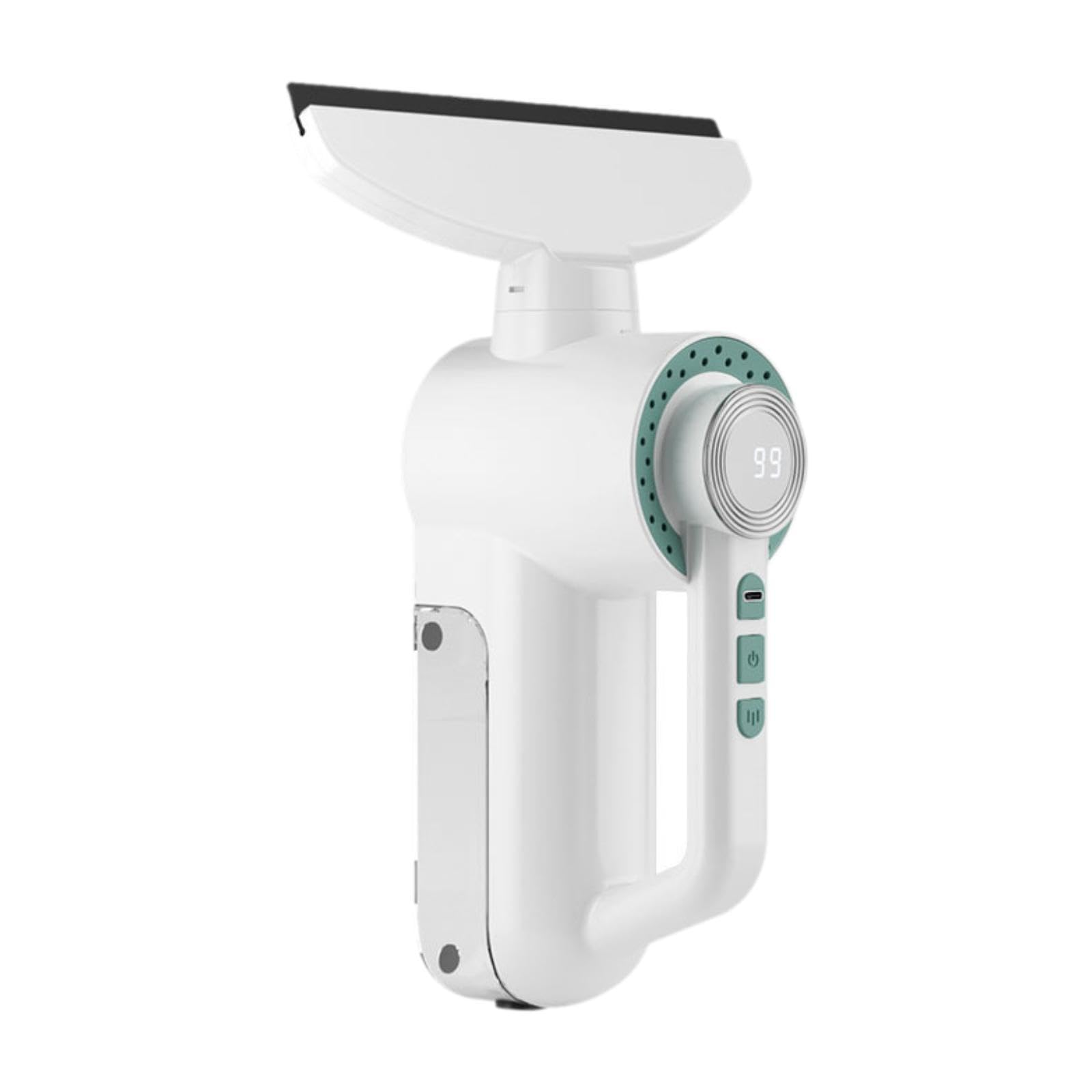 Aspirador de Cristales Electrico con Rociador de Agua Y Succion Eficiente para Limpieza de Y Mamparas con Carga USB para Uso en Interiores, Verde, Individual