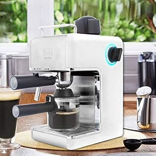 Bene Casa BC-99151 4-cup Espresso Maker with Frother, Silver (Refurbished)