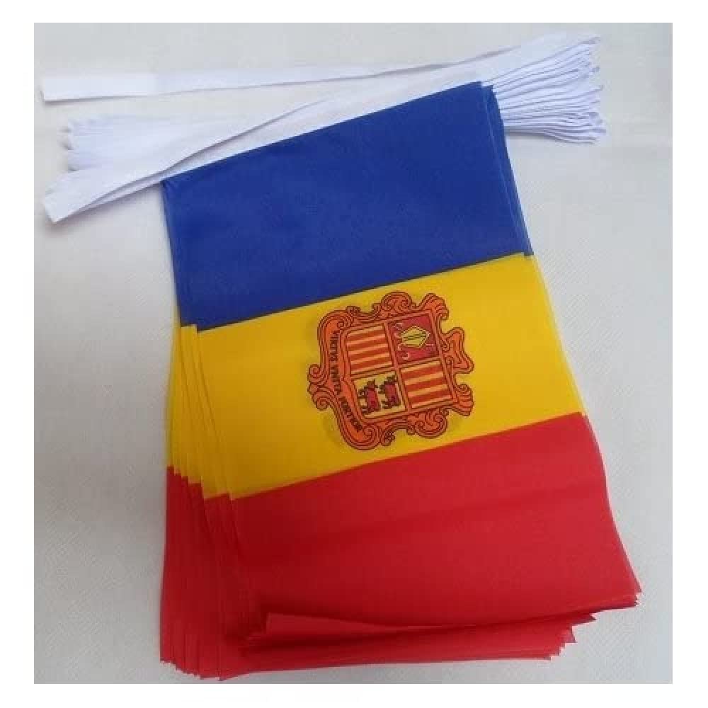 AZ FLAG Guirnalda 6 Metros, 20 Banderas de Ecuador 21x15 cm, Bandera Ecuatoriana 15 x 21 cm - Banderines — view 37