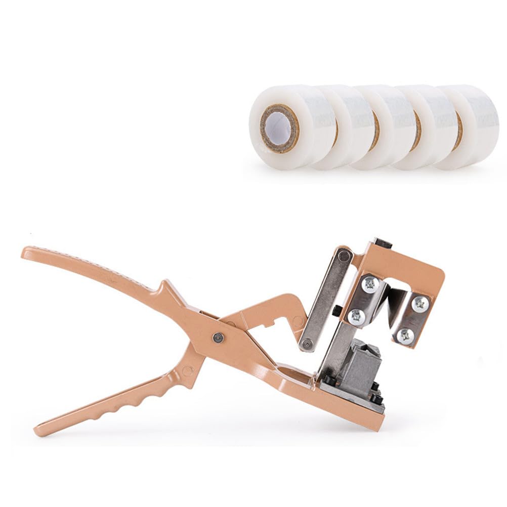 Kit Pinza per Innesto a V per Alberi da Frutto, Attrezzo in Lega di Alluminio con Lama SK5 Sostituibile e Nastro per Innesto, per Rami da 8-20 mm in Giardino e Frutteto