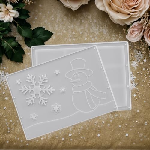 Moule à billets en résine Noël x2 pour argile et plâtre - 4