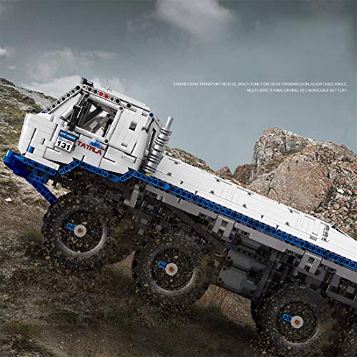 LIND Technik Ferngesteuert LKW Tatra T813 8x8 PROFA, 3647 Klemmbausteine 1:8 2.4G/APP Technik LKW mit 9 Motoren und… – Bild 7