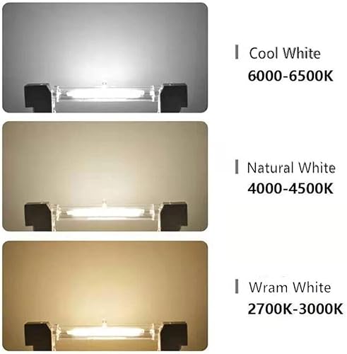 Miniatura 5 de 5pcs R7S LED Bulb Dimmable Glass Tube Replace Halogen Lamp J118 118mm Light Natural White