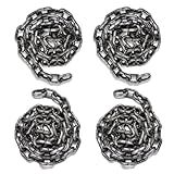 Jyluma 4 Pieces 6 Feet Halloween Chain Props Fake Halloween Plastic Chain Decorations for Prisoner Cosplay Chain Links for Halloween Party Haunted House Accessories