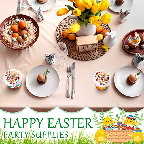 120 Pcs 9 Oz Happy Easter Ice Cream Cups Bunny Egg Chick Paper Snack Cups Disposable Soup Bowls Dessert Sundae Bowls Holiday Paper Bowls Paper Cup For Hot Or Cold Food Easter Party Supplies #TOP3