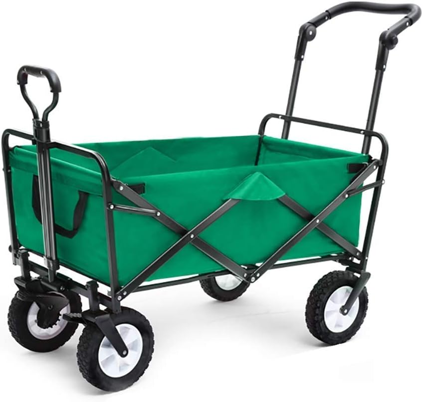 Household Folding Garden Trolley Cart Heavy Duty Wagon Multi-Function Shopping Cart for Outdoor Camping Fishing Pull Truck