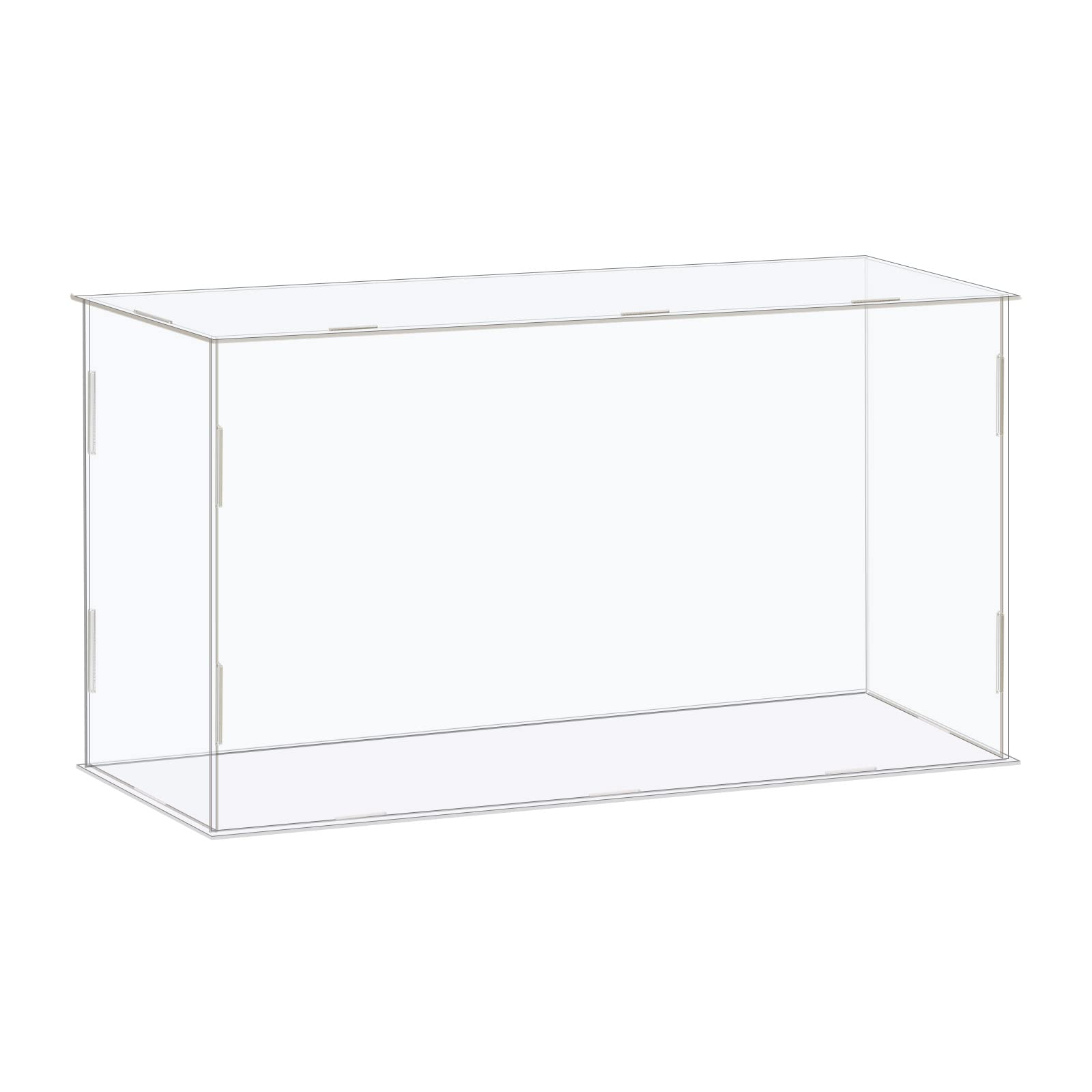 Muiltvoe Acrylic Display Case Box Clear Dustproof Protection Showcase 36x26x26cm for Collectibles Display
