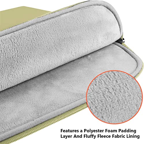 Image of Laptop Case Sleeve 15.6 inch, Shockproof Protective Notebook Bag with Accessory Pocket, Briefcase Carrying Laptop Sleeve for 15.6 inch HP, ASUS, Dell, Lenovo, Acer -Off White