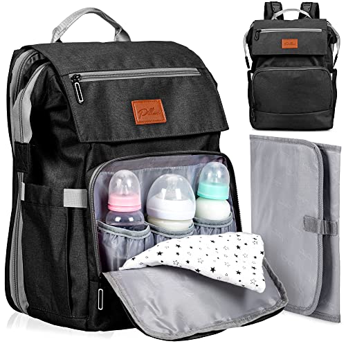 Image of PILLANI Baby Diaper Bag Backpack-Baby Bag for Boys & Girls, Diaper Backpack,Baby Registry Search,Newborn Baby Essential Gifts