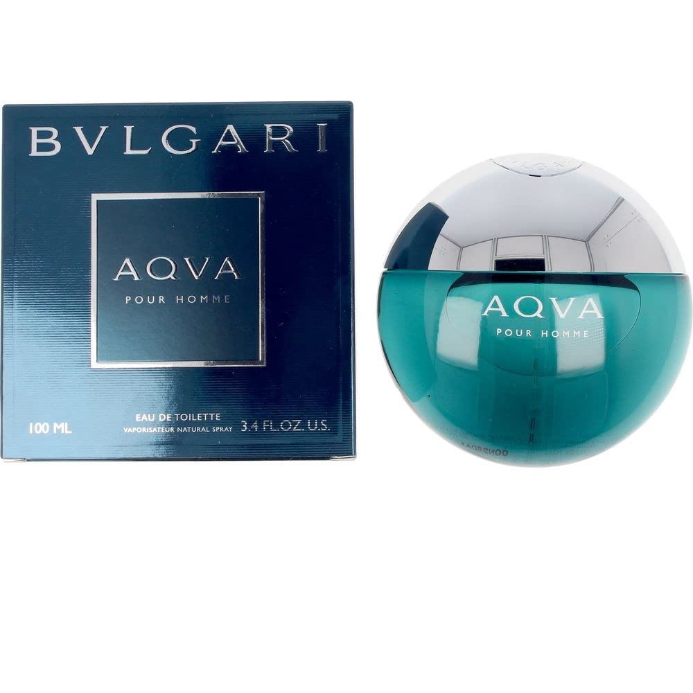 BVLGARIAqva Pour Homme for Men Eau de Toilette Spray, 3.4 Ounce