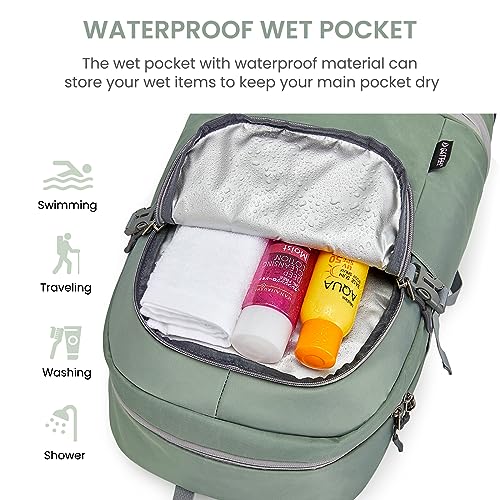 G4Free Pickleball Bag Backpack for Men Women Lightweight Gym Sport Swimming Backpack, Olive Green, 35L, Casual - Image 3