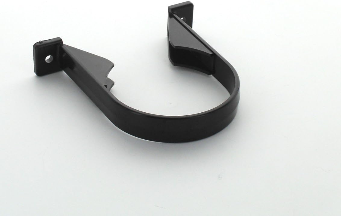 Hunter(82mm Pipe Bracket S612B) for 125mm Black Half Round Gutter System and 68/82mm downpipes: Select Individual Items as Required