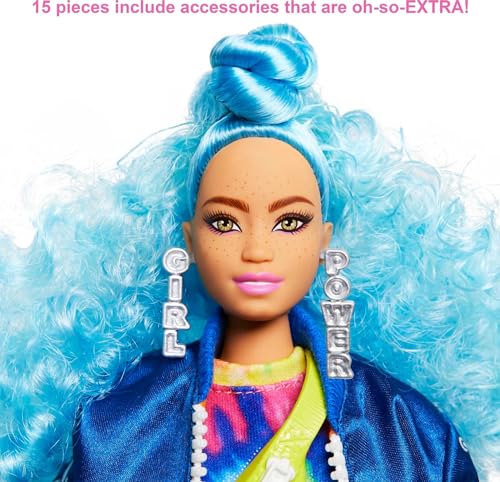 Barbie Extra Muñeca Curvy con 2 Gatitos y Accesorios miniatura 3