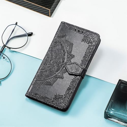 Étui portefeuille iPhone 17 Pro Max cuir clapet magnétique housse coque noir