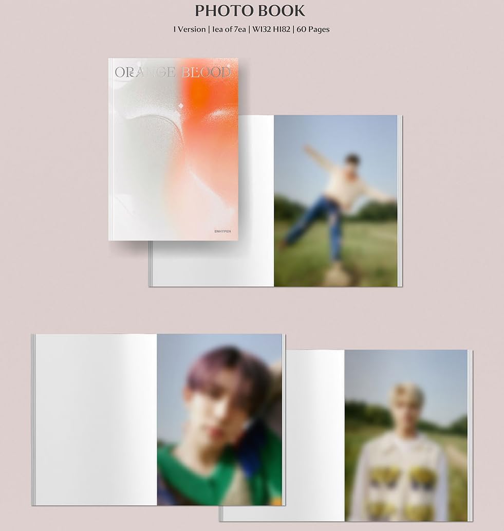 ENHYPEN ORANGE BLOOD 5th Mini Album Photobook 2 Ver Set