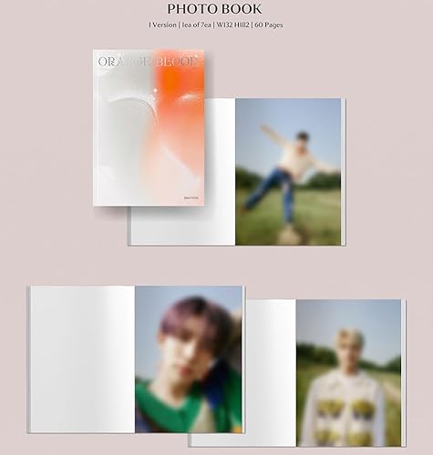 Miniatura 1 de ENHYPEN ORANGE BLOOD 5 Mini álbum Photobook 2 Ver Set