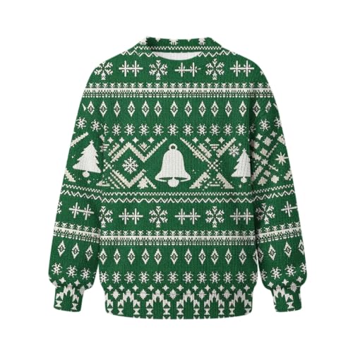 Girls Crewneck Christmas Sweater Long Sleeve Sweaters Winter Xmas Tops - image 8
