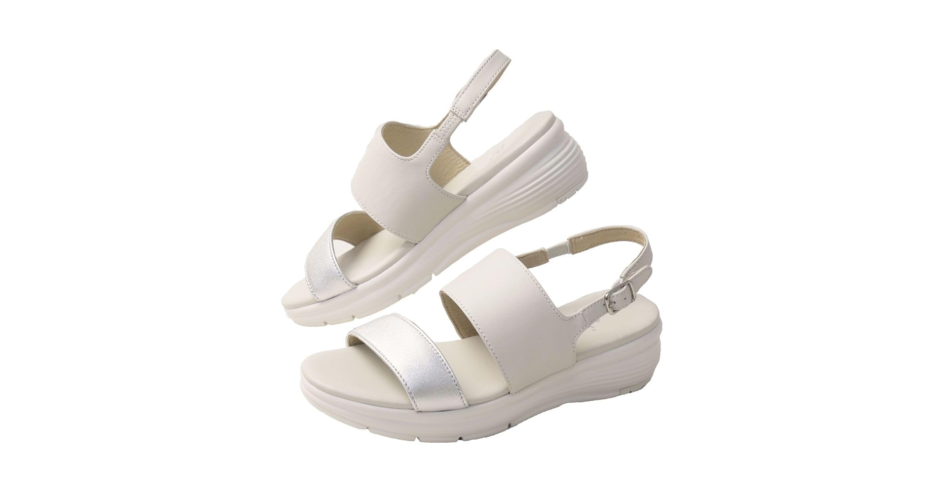 リーガル　レディースサンダル　ホワイト　24cm Amazon | [リーガル] S12C アールドット 本革 厚底