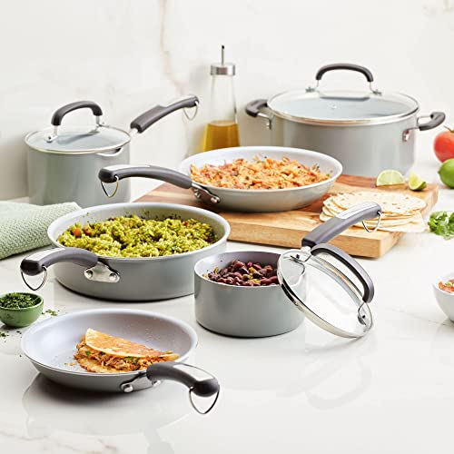 Farberware-EcoAdvantage-Ceramic-Nonstick-CookwarePots-and-Pans-Set-13-Piece-Gray