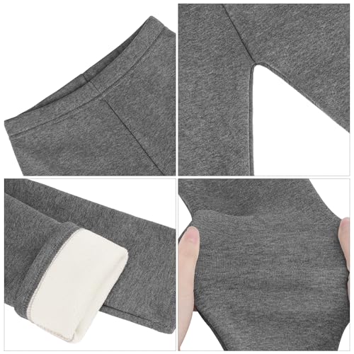 Resinta Girls Winter Fleece Lined Leggings Cotton Thick Thermal Tights Kids Soft Stretchy Pants Full Length2