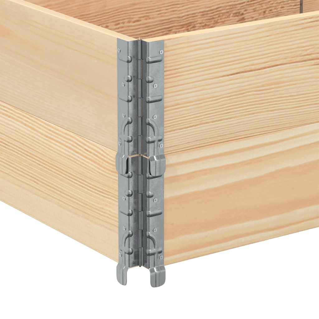 Paretali per Pallet 2 pz 150x50 cm in Legno di Pino,Commercio e Industria,Movimentazione di Materiali,Pianali di carico e Pallet,19.8kg-4010297