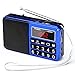 Produktbild PRUNUS J-429SW Tragbares Radio klein FM/AM(MW)/SW,Große Gummierte Knöpfe&Display Digital Radio für Senioren,Kleines Radio mit AUX/SD/TF/MP3 Lautsprecher,Batteriebetrieben.(Blau)