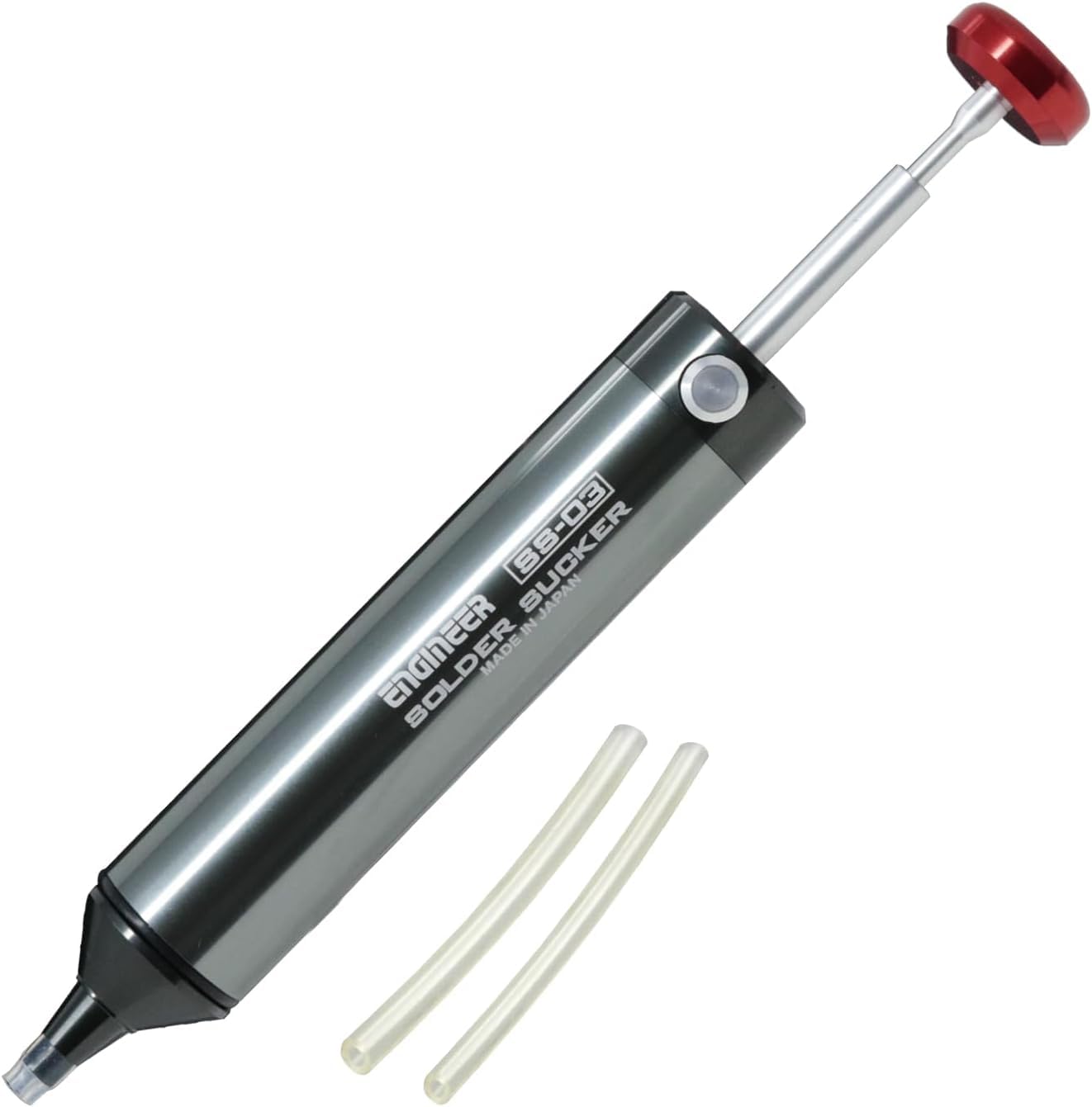 ENGINEER SS-03 Solder Sucker Pump (Desoldering Tool) with Flexible Silicone Nozzle