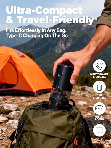 LAMIDO Portable Electric Burr Grinder