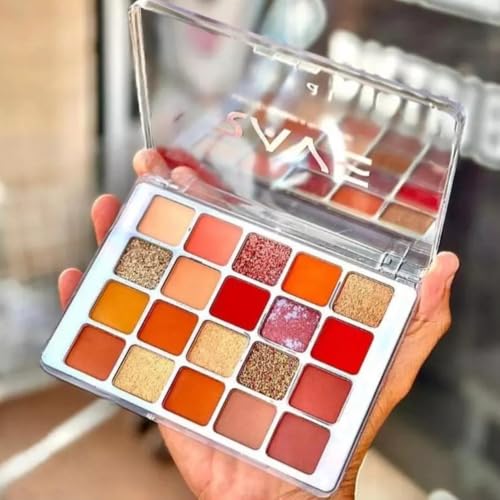 Paleta de Cores Sobras e Iluminador - Rave Vivai - à prova d'água - Paleta 16 Sombras e 4 iluminadores - PANAMI