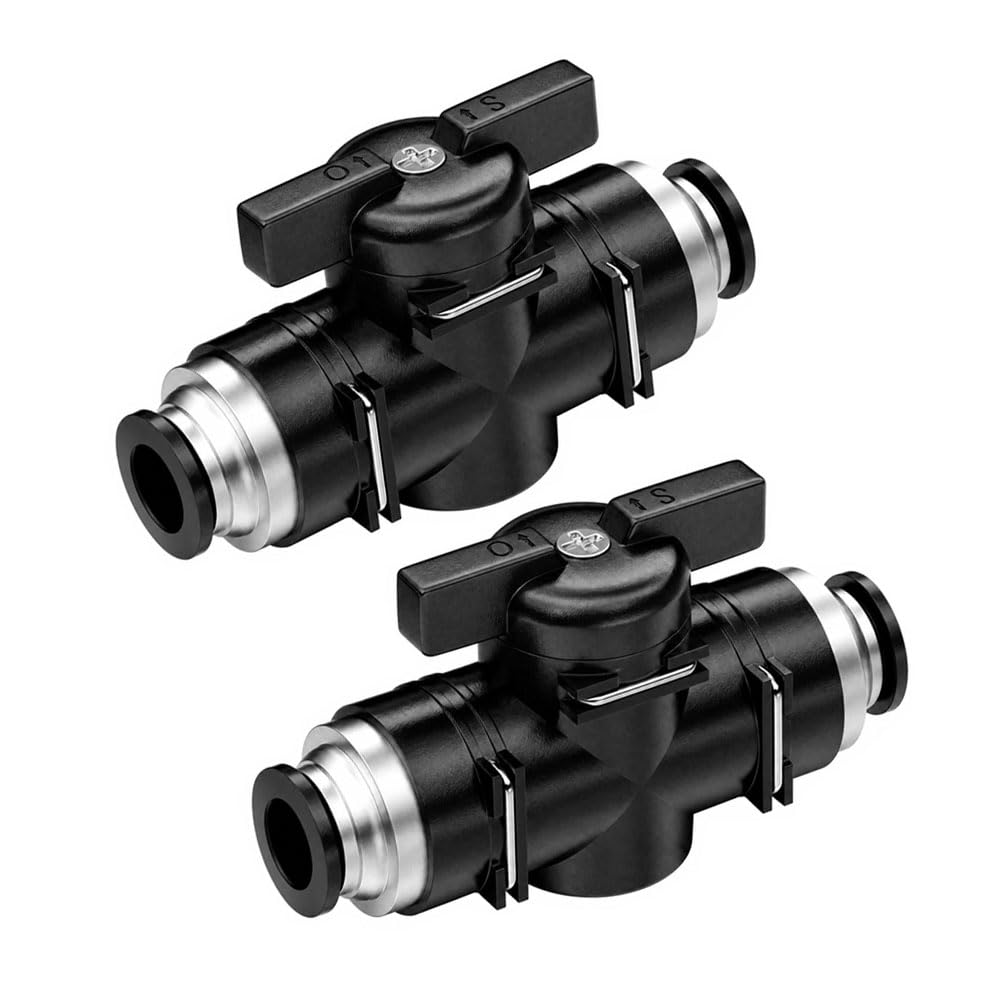 Válvula de bola neumática Yoebor de 6 mm para solucionar cortes de flujo y conectar mangueras rápido