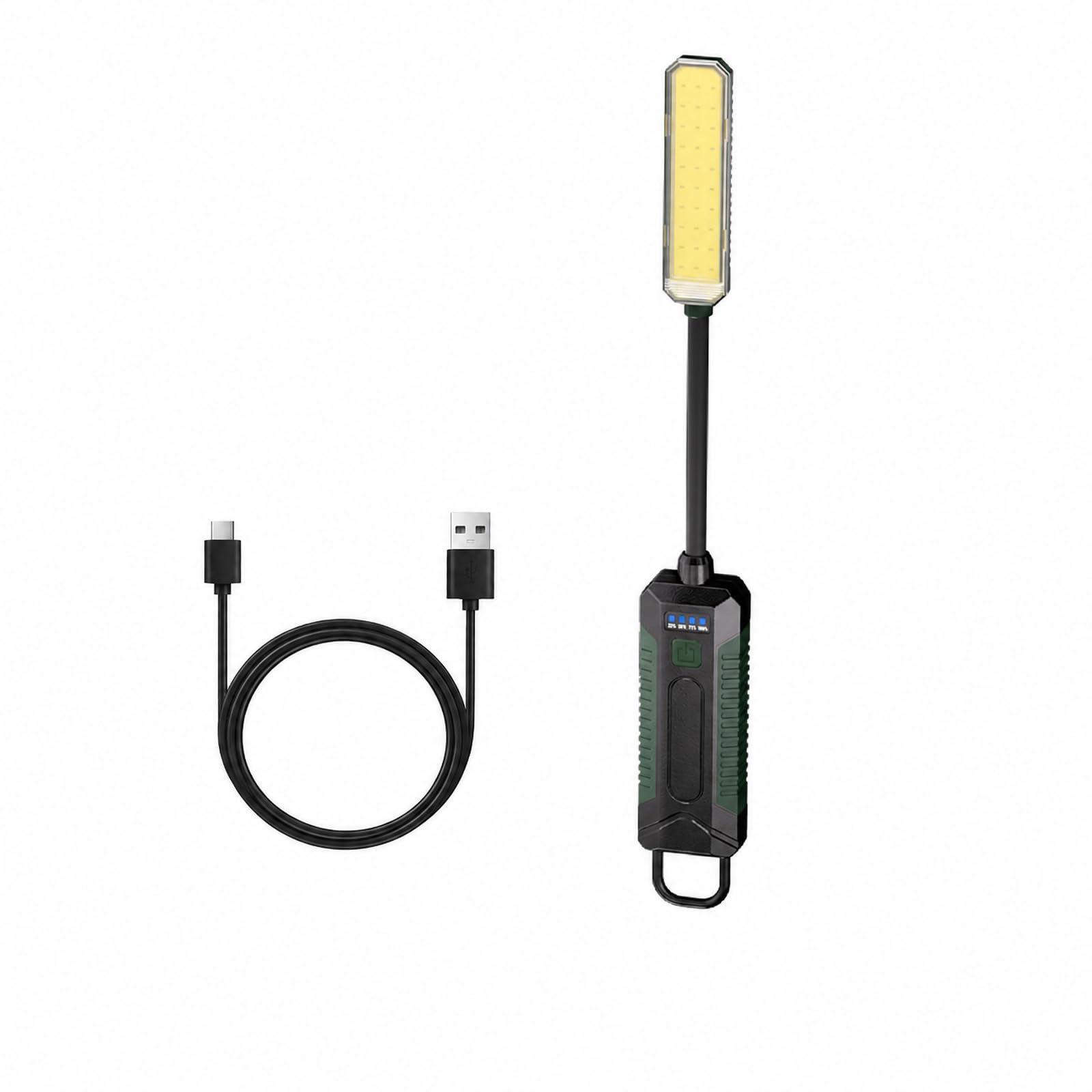 Magnetic LED Light, 360° Flexible LED Camping Light, LED Work Light with Magnetic Base, USB Rechargeable, IP65 Waterproof – Suitable for Camping, Hiking, BBQ, car Repair and Outdoor